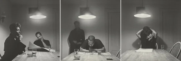 Carrie Mae Weems, Untitled (Man reading newspaper) from Kitchen Table Series, 1990. Promised gift to the Art Institute of Chicago.