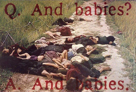‘And babies’, Art Workers Coalition, December 1969, http://moussemagazine.it/img/31/609/609_B609_my_lai-1.jpg