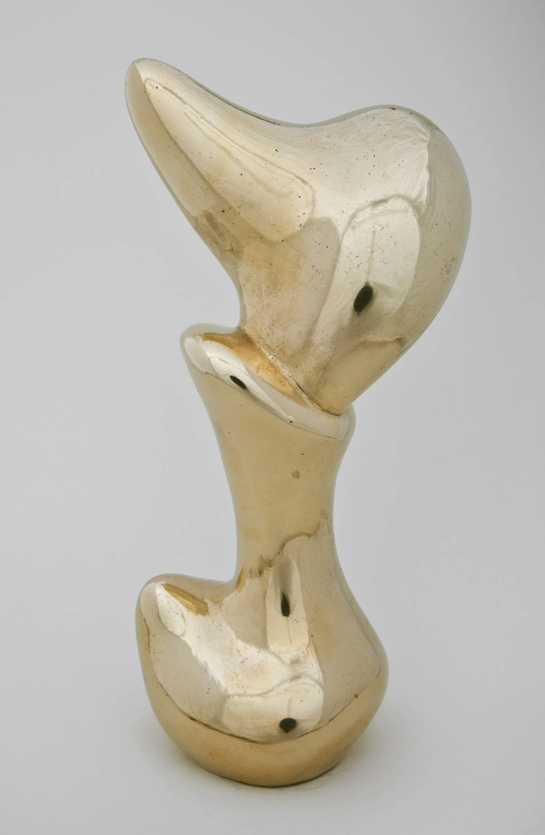 Jean Arp, Bust of Gnome (Buste de Lutin), 1949, bronze, 12 x 4 1/2 x 4 inches (30.5 x 11.4 x 10.2 cm). https://www.guggenheim.org/artwork/14000