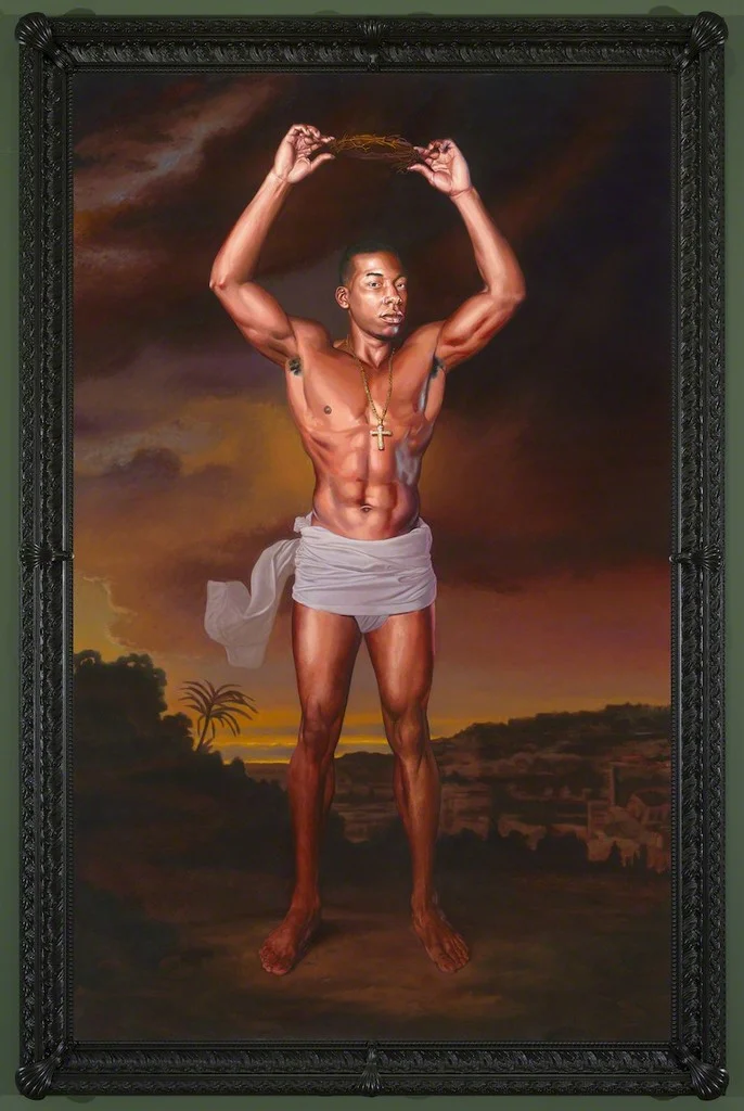 Kehinde Wiley. Christ After Lady Macbeth I, 2016 . Oil on canvas. Dimensions: 96 x 60 in (243.8 x 152.4 cm). Courtesy of Artsy.net. 2017.