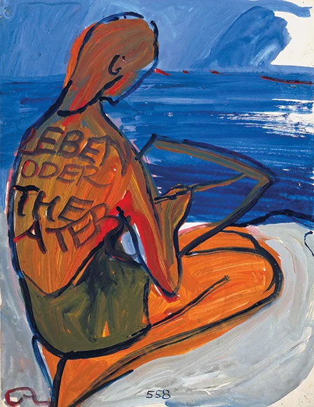 Charlotte Salomon, Leben? oder Theater? (Life? Or Theatre?, detail), 1940–42. https://frieze.com/article/rare-minds
