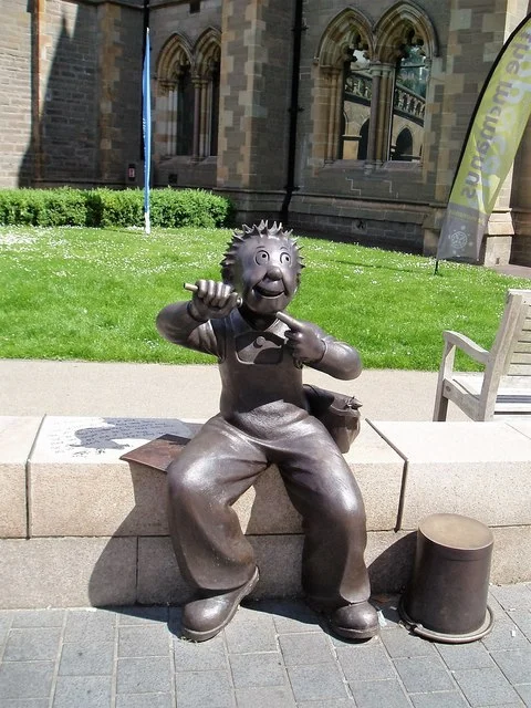 "Oor Wullie" statue, outside the McManus Gallery http://www.geograph.org.uk/photo/5084063