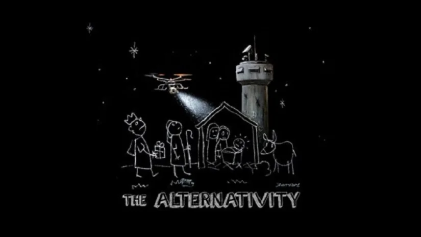 Danny Boyle and Banksy, The Alternativity , 2017, BBC 2 17/12/17, Courtesy of www.denofgeek.com