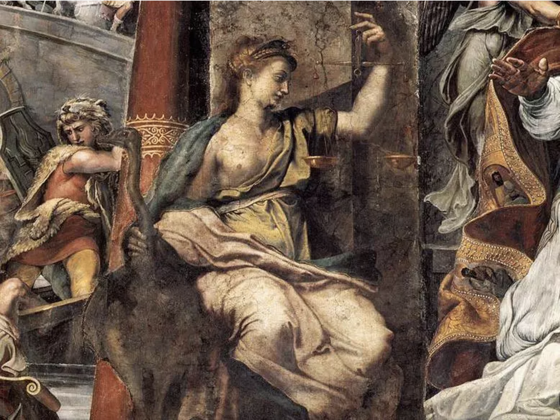 Detail of The Hall of Constantine , Vatican Museum. Image courtesy of The Independent. 