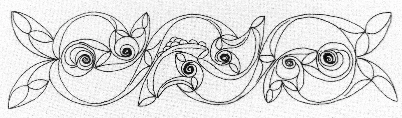 Schematic line drawing of the design on the Broighter Torc . First century BCE. hammered and moulded gold. National Museum of Ireland, Dublin. Image Source: Kruta, 2015