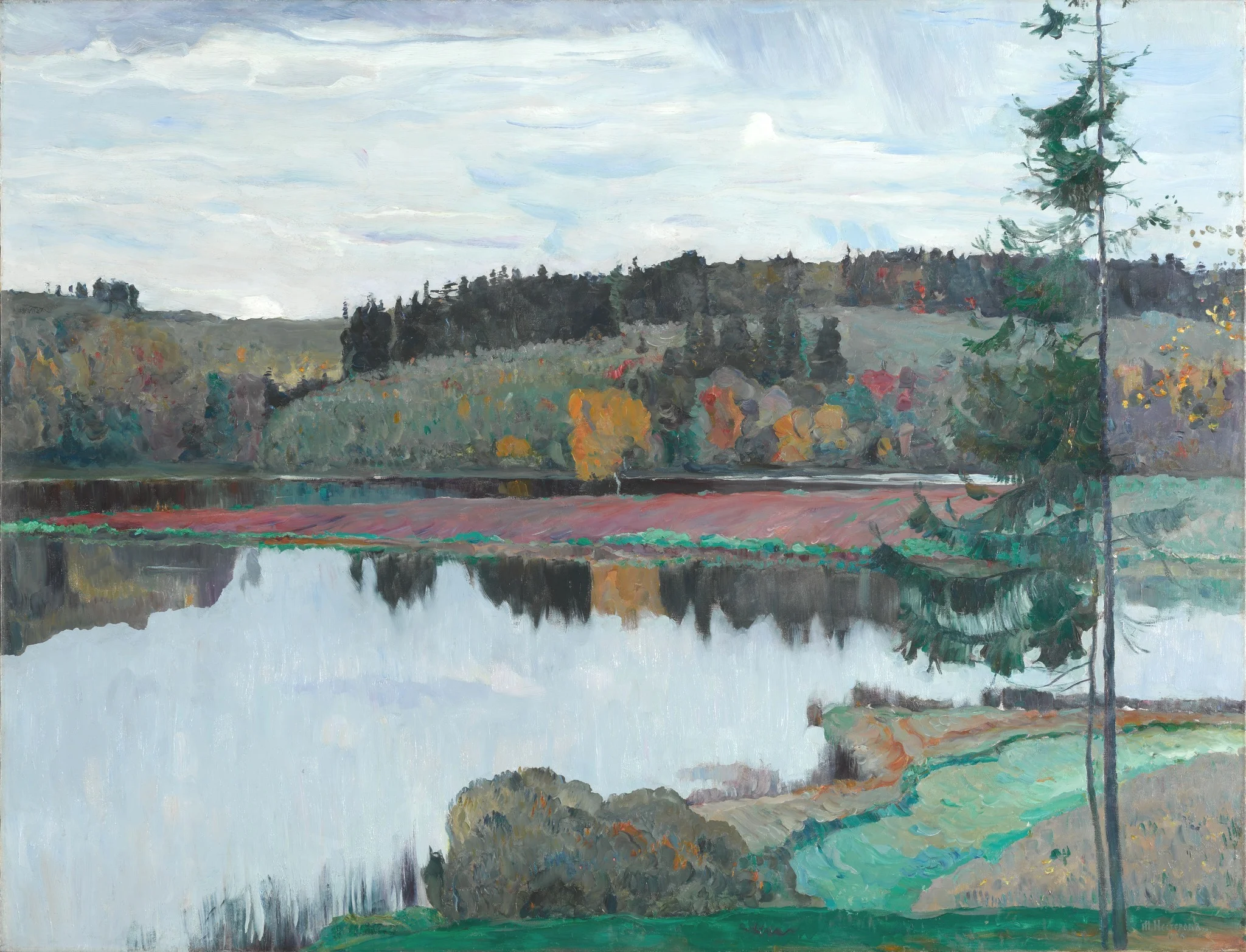 Mikhail Nesterov, Autumn Landscape (1906) Oil on canvas. 102 х 134cm. Tretyakov Gallery, Moscow. https://www.tretyakovgallery.ru/en/collection/osenniy-peyzazh/