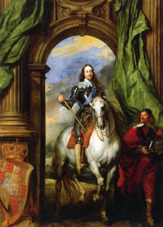 Anthony Van Dyck, Charles I on Horseback with M. de St Antoine , 1633, oil on canvas, 368.4 x 269.9 cm, Windsor, The Royal Collection. Image courtesy of the University of St Andrews Image Database.