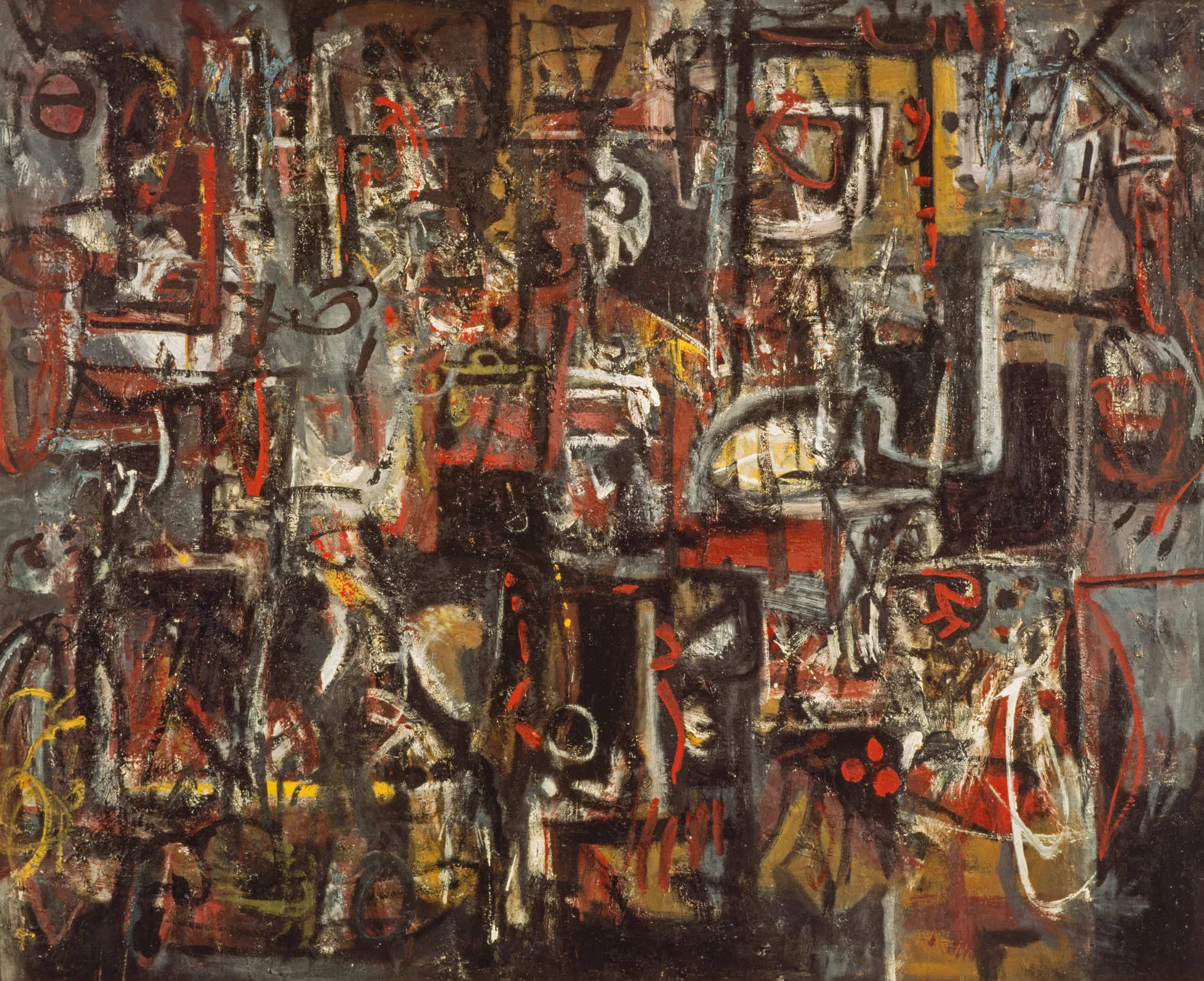 Alan Davie, Jingling Space, 1950, Scottish Gallery of Modern Art, © The Estate of Alan Davie / DACS, London 2017. https://www.nationalgalleries.org/art-and-artists/468/jingling-space
