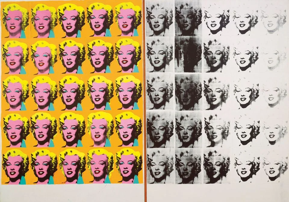 Andy Warhol, Marilyn Diptych, 1962, Tate. https://www.theartnewspaper.com/preview/andy-warhol-for-the-instagram-age
