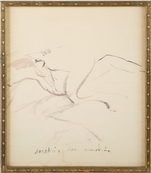 Marilyn Monroe, Making Love Sometime, c. 1960, watercolour on paper. https://www.artsy.net/artwork/marilyn-monroe-making-love-sometime