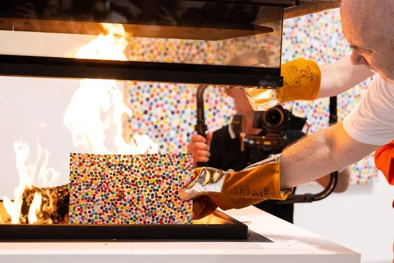 Is Damien Hirst's Reputation Going Up in Flames?