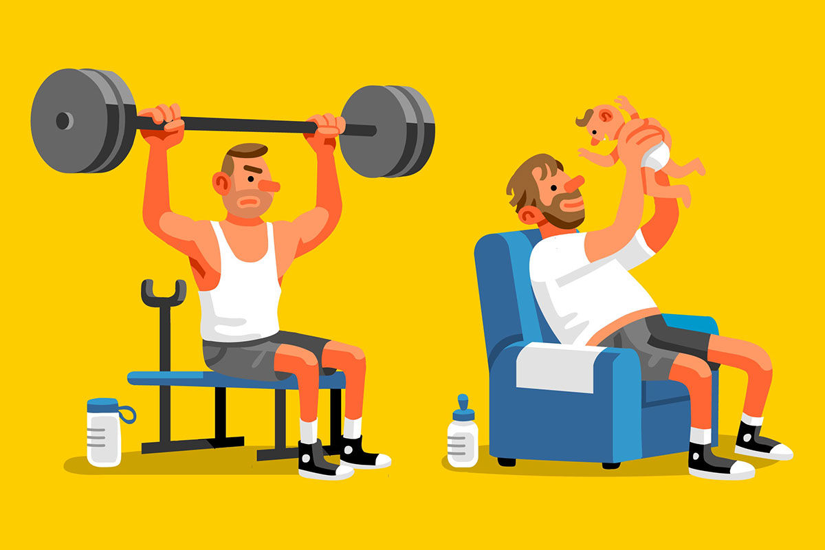 Dad Bods NY Times AD: Nicholas Blechman