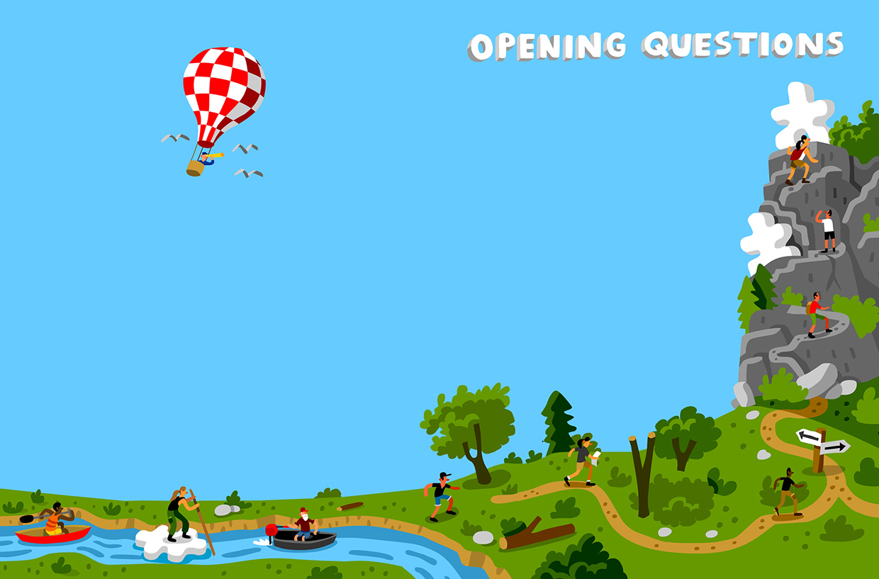 Opening Questions (Interior Spread) Washington Post AD: Beth Broadwater