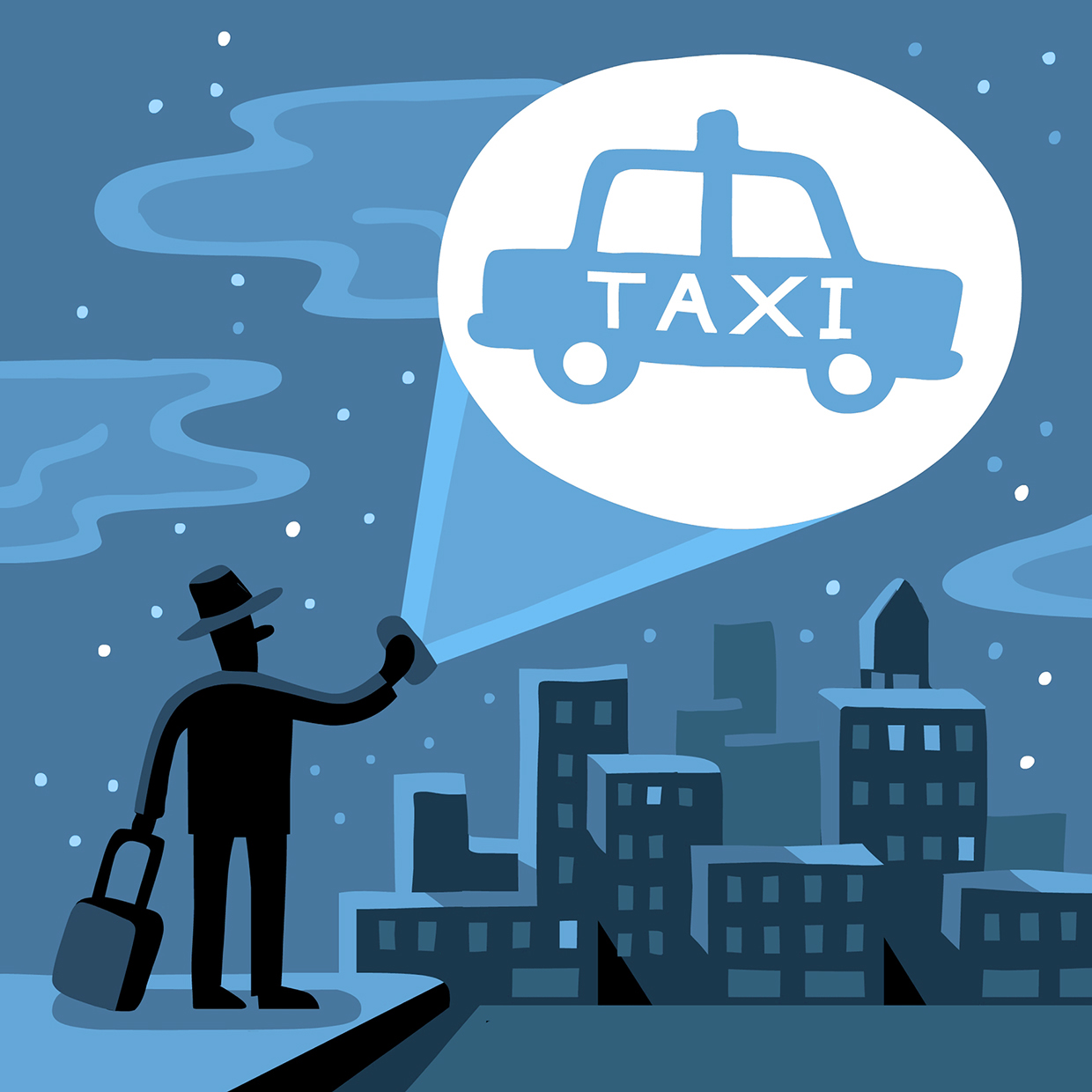 Taxi Apps Money Magazine AD: Patricia Alvarez