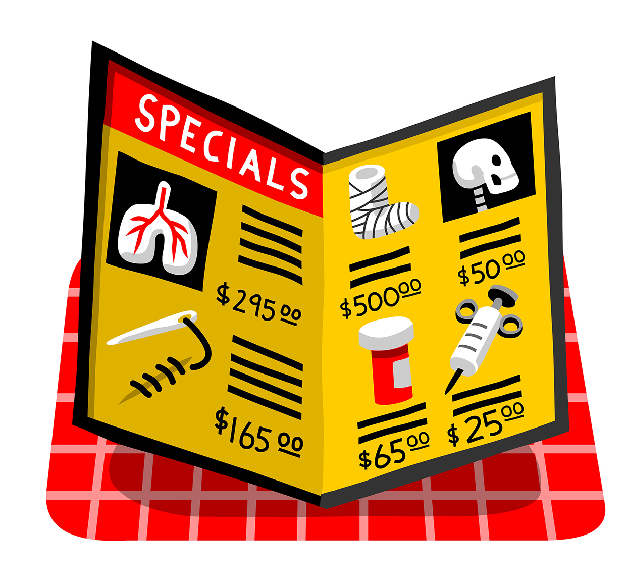 Transparent Medical Pricing Money Magazine AD: Patricia Alvarez