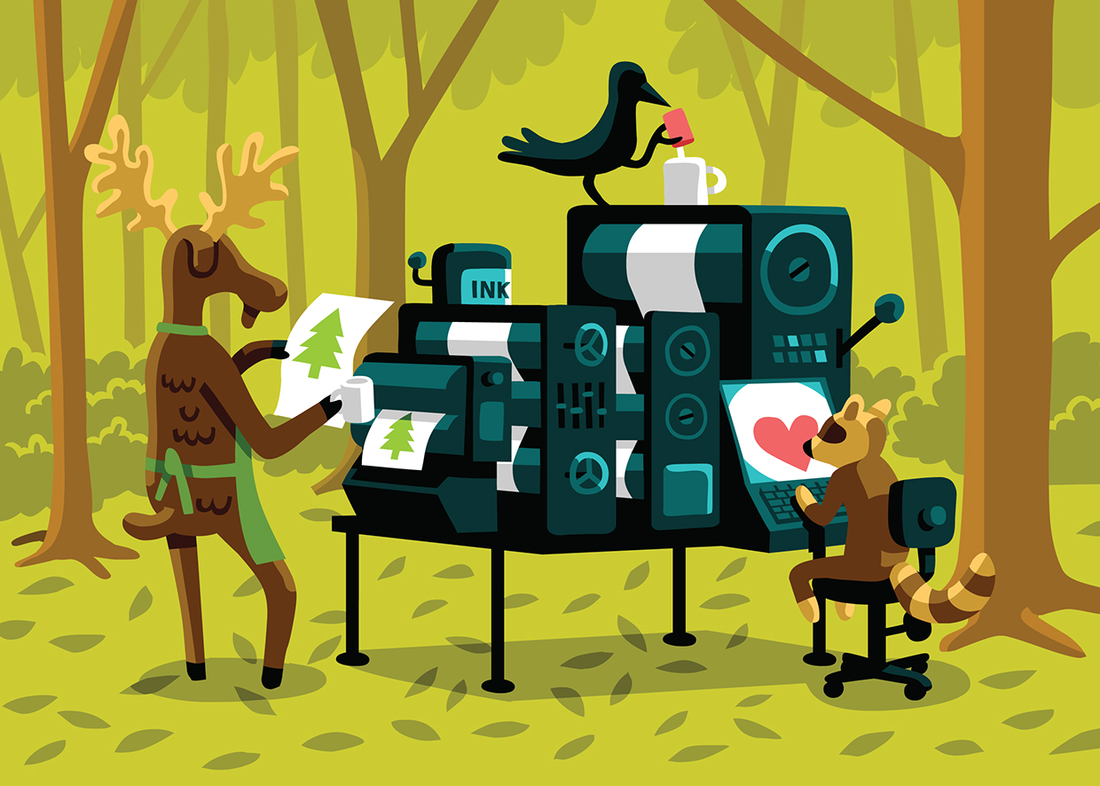 The Green Printers Print ad for Jakprints AD: Ted Barnes