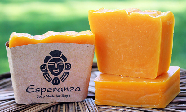 Mango Shea Soap - Made with Shea and Mango Butter and Orange, Honey, Lemongrass and Vanilla essential oils. Made in the US.