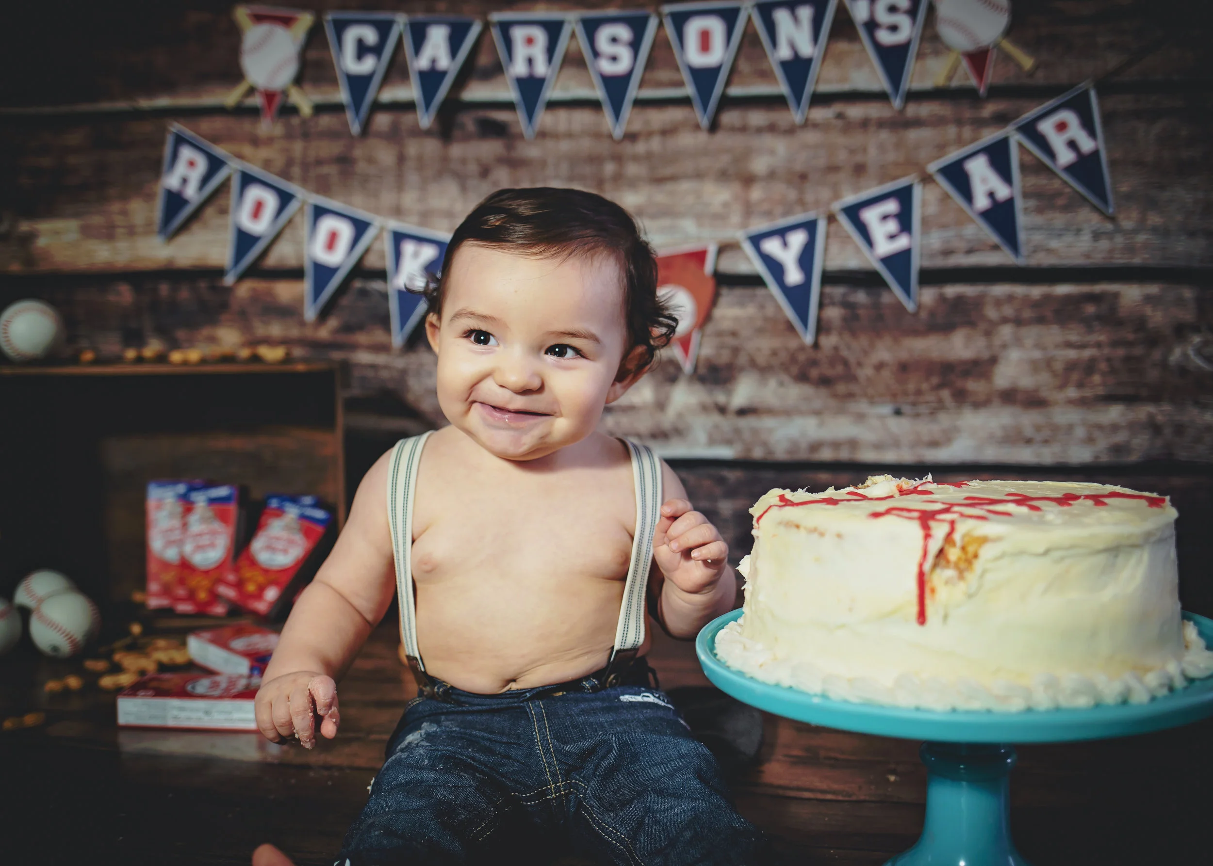 Vintage Baseball 1st Birthday
