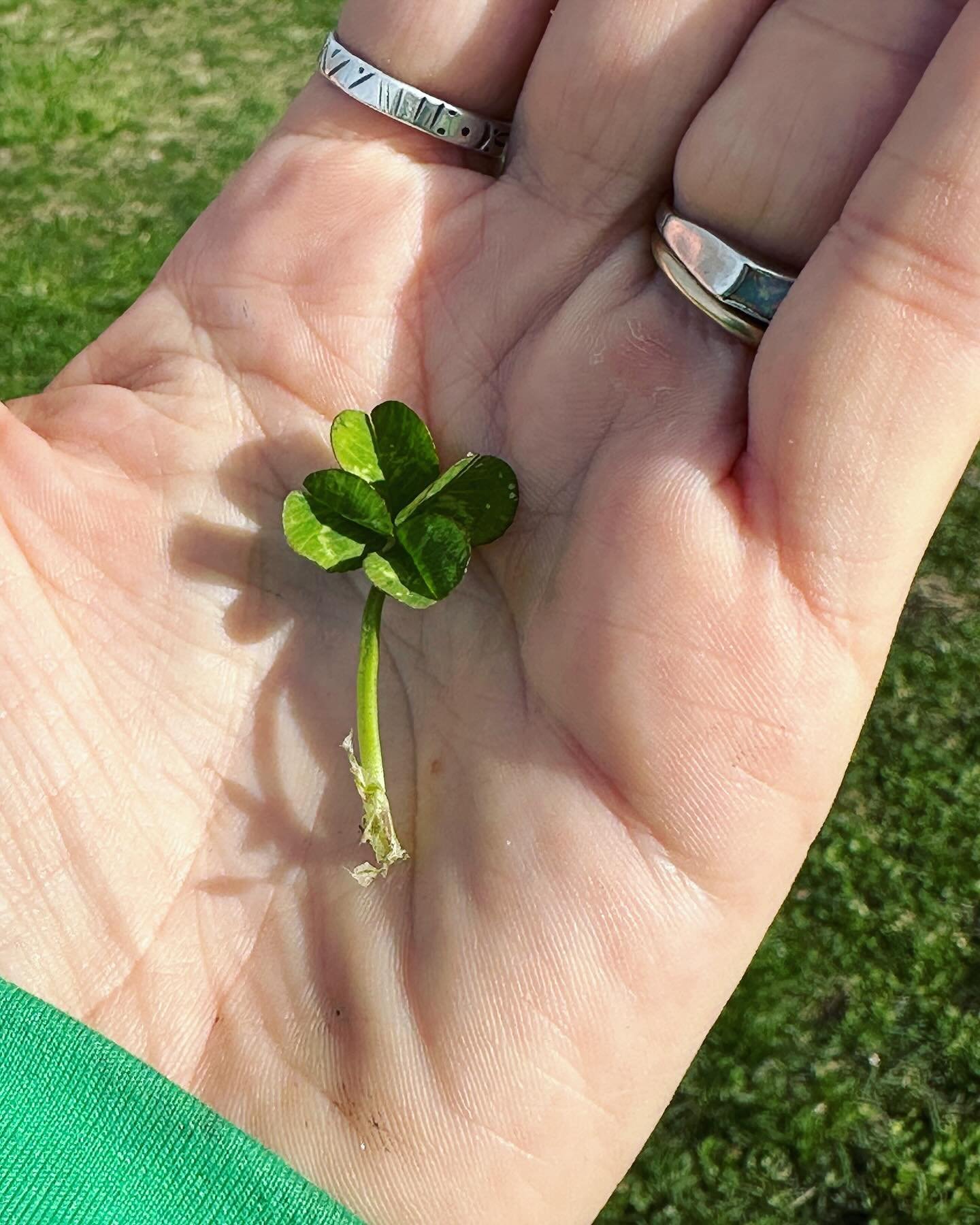 Right after the eclipse I found 🍀 what does it all mean?? Life is moving so fast right now. Last time I found a 🍀 was 5 years ago @marblehouseproject and the first person I told had a tattoo of a four leaf clover! Very fun pics from @fullframefest 