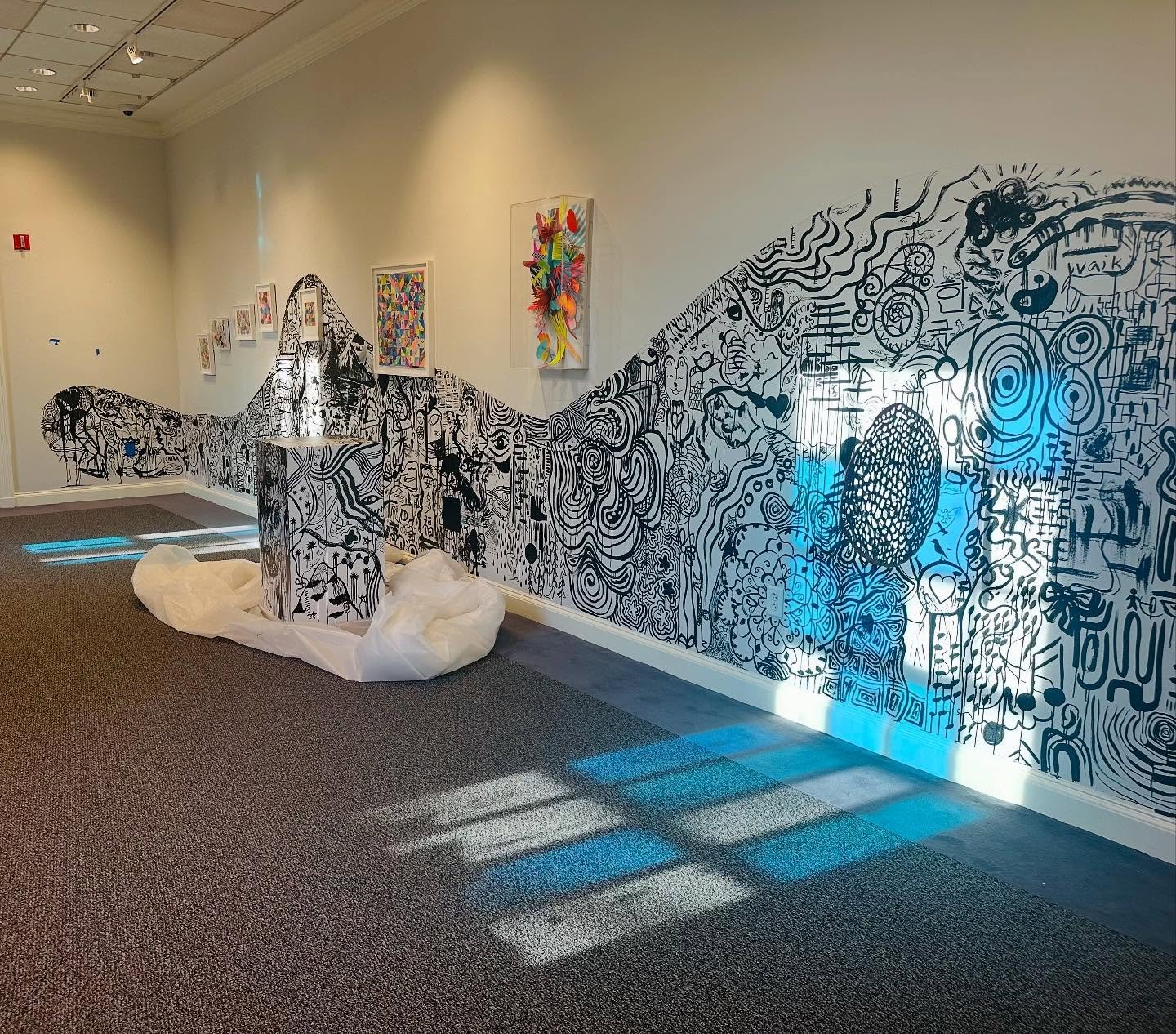 Last process one&hellip;for now! Come see the whole thing tomorrow @phillipsacademy #gelbgallery #gelbgalleryandover