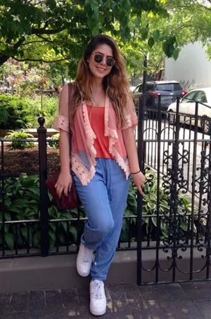  "[My mom] is from mexico and she owns a boutique in Brownsville, Texas and she's pretty freakin' cool, she's so freakin' cool. I think the person that I am and all of my super crazy ideas and weird, cool open mind is all because of her." 