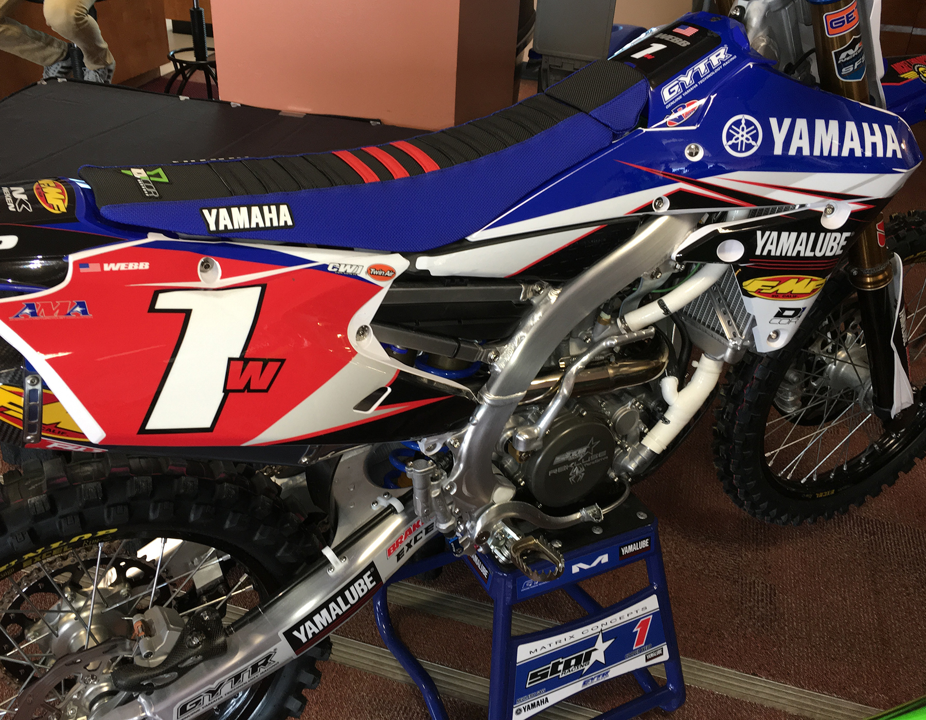 Cooper Webb's 250 West Championship winning motorcycle