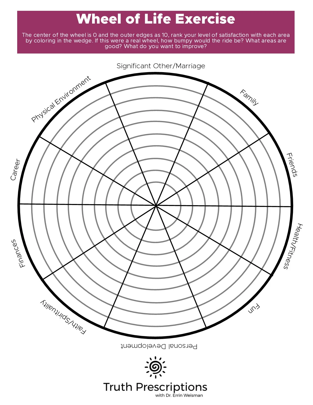 Wheel Of Life Worksheet Pdf Times Lab