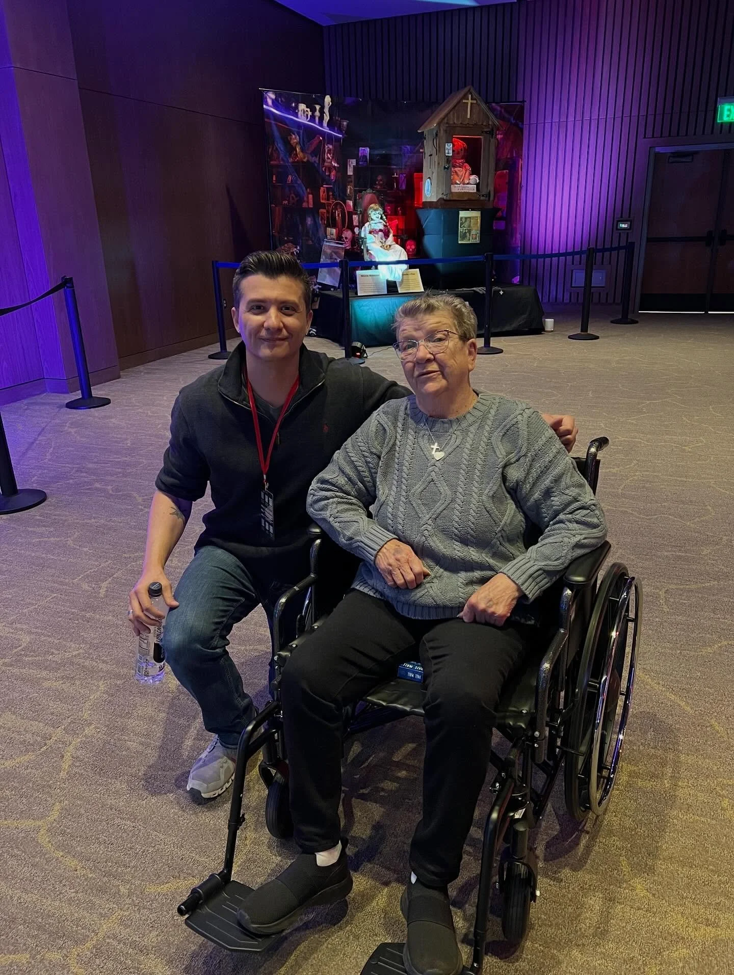 Yasss!! Yesterday I got to meet @therealangrygrandma and her grandson! I LOVE their videos and adventures. She wasn&rsquo;t a fan of #Annabelle and said &ldquo;I&rsquo;m getting the f%#* out of here!&rdquo; But before she wheeled out, she allowed me 
