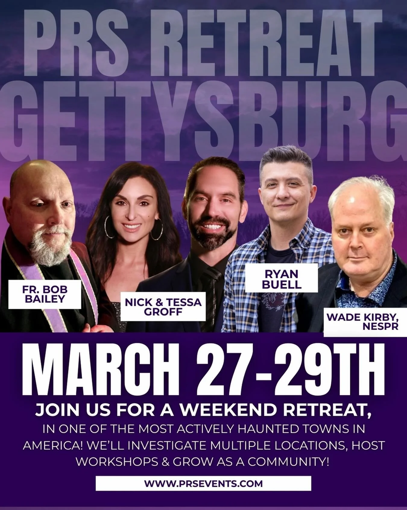 So excited to be hosting a weekend retreat in Gettysburg next month! Come join us for a weekend of exploration, ghost hunts, discussions and workshops and community! 

All of our events are welcoming to everyone, whether you&rsquo;re coming by yourse