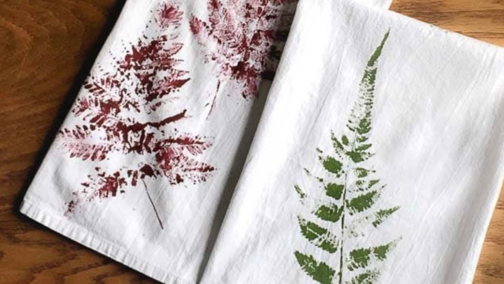Floral Prints/Tea Towels Using Flowers &amp; Leaves