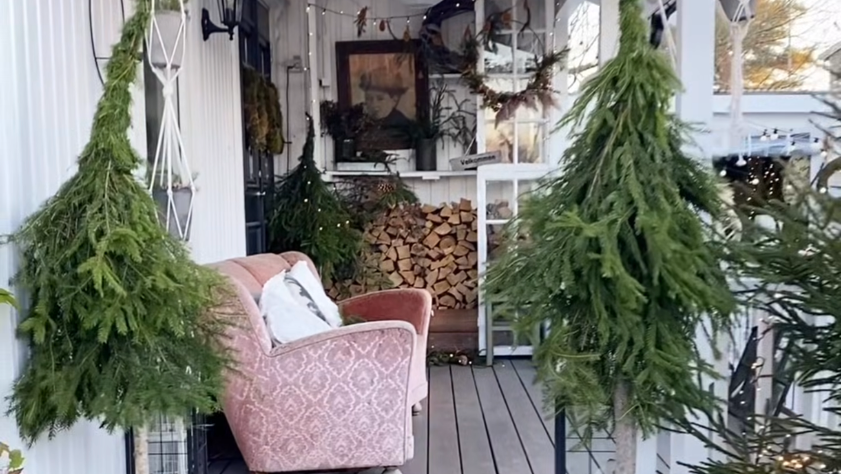 Porch Pot Class with Down Swept Trees