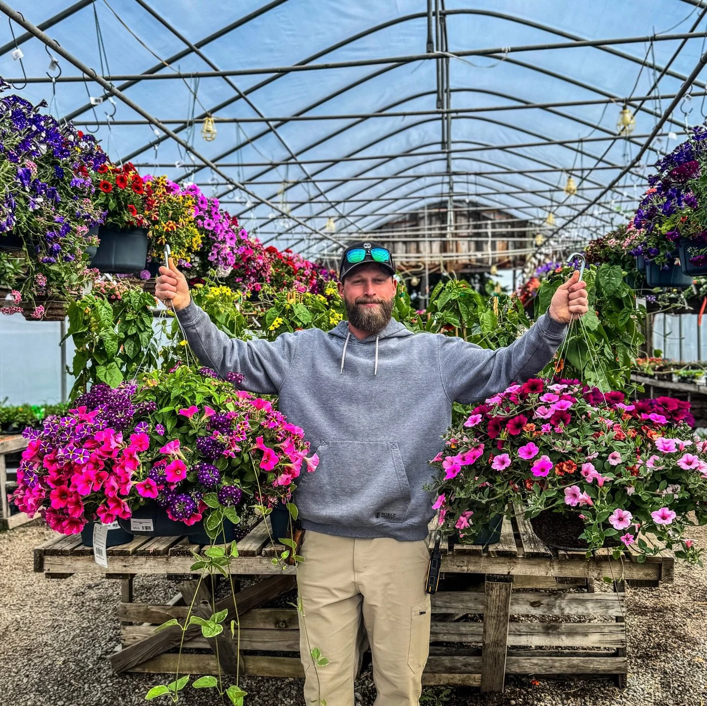 💐 Hanging Flower Baskets Have Arrived!

Spring just got a whole lot brighter! 🌸 These beauties are the perfect way to add instant color to your patio, porch, or any little corner that needs some love.

You&rsquo;ll find them hanging out in Greenhou