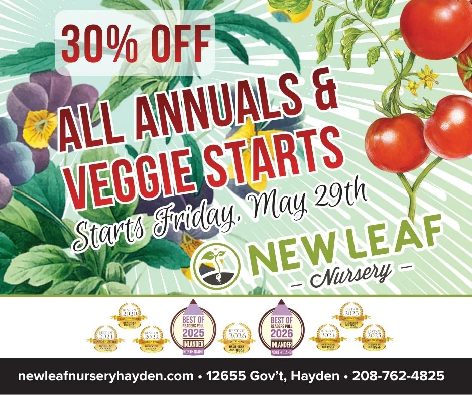 🌸 🌿 Who doesn&rsquo;t love a good sale?! 🌼 🌱

Starting today, annuals and veggies are now 30% OFF! What better time to finish planting containers, veggie gardens and annual beds. Supplies and the sale won&rsquo;t last long, so hurry in to get the