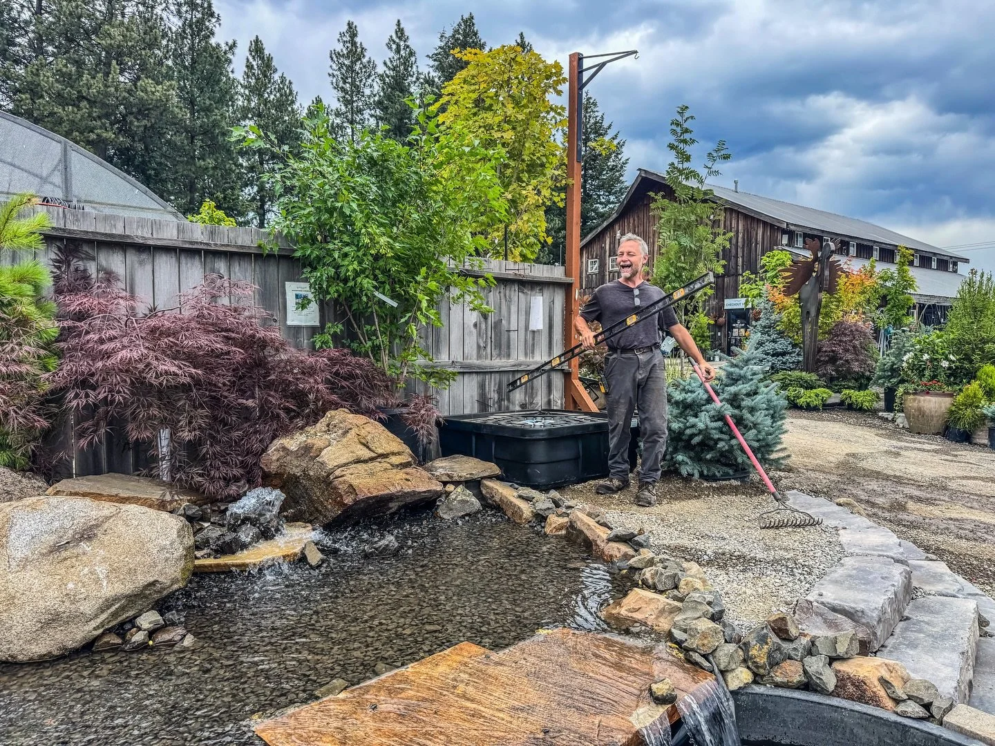 We have a new favorite spot at the nursery. 💦 

What started as something simple turned into something truly beautiful and amazing. Our newest water feature now welcomes you the moment you arrive at New Leaf Nursery, creating a peaceful and inviting