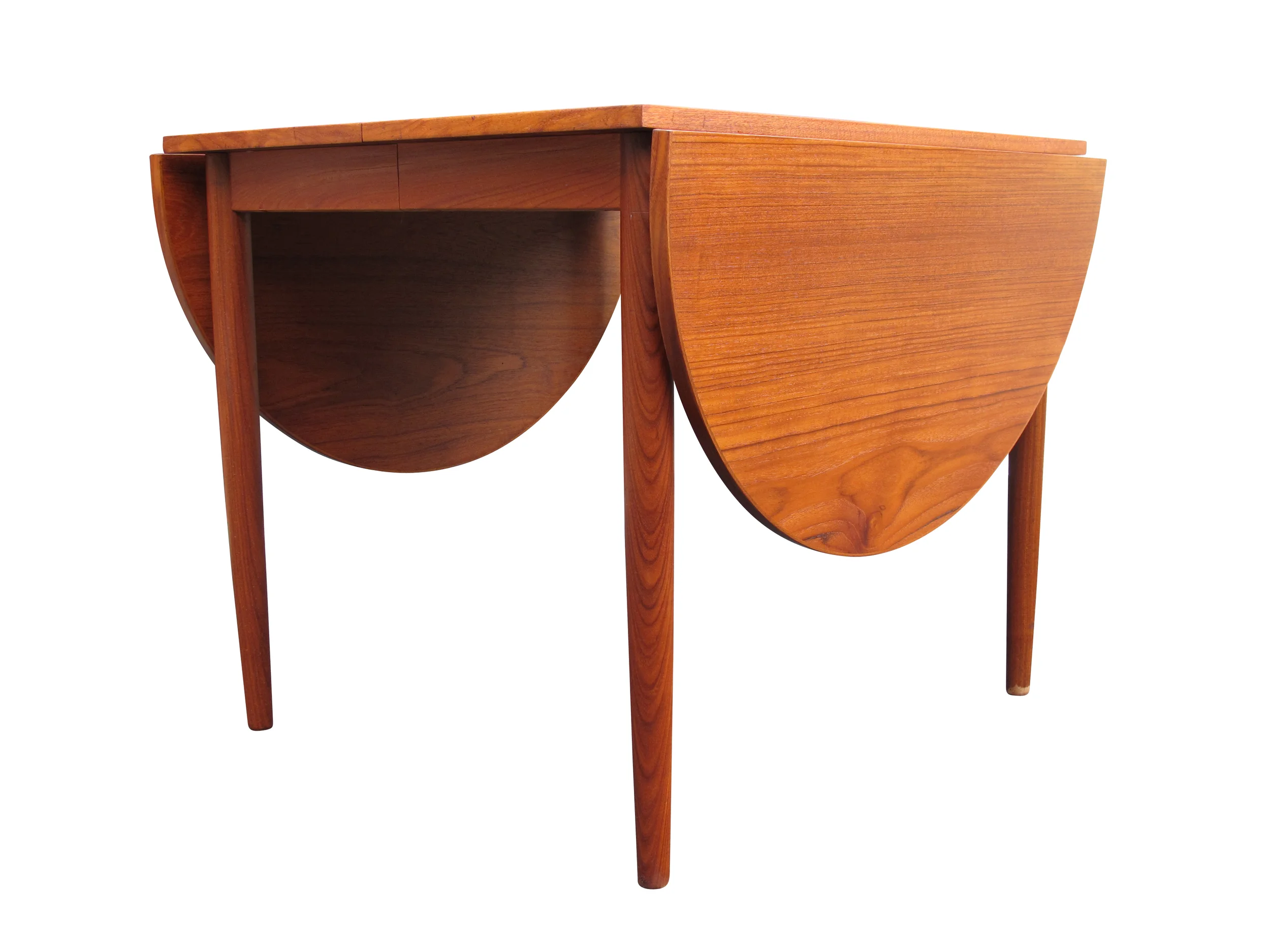 Mid-Century Teak Drop-Leaf Dining Table 9