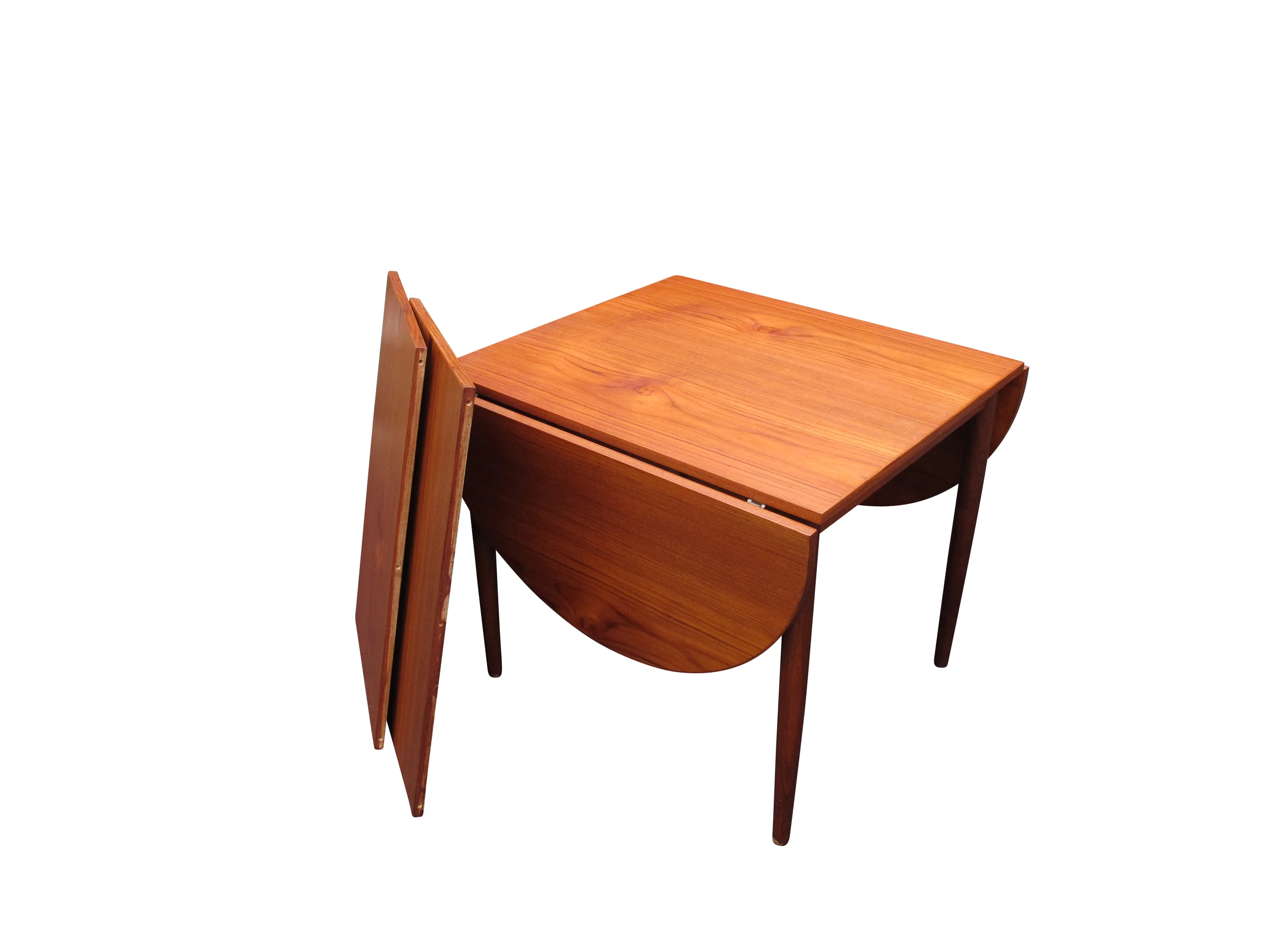 Mid-Century Teak Drop-Leaf Dining Table  10