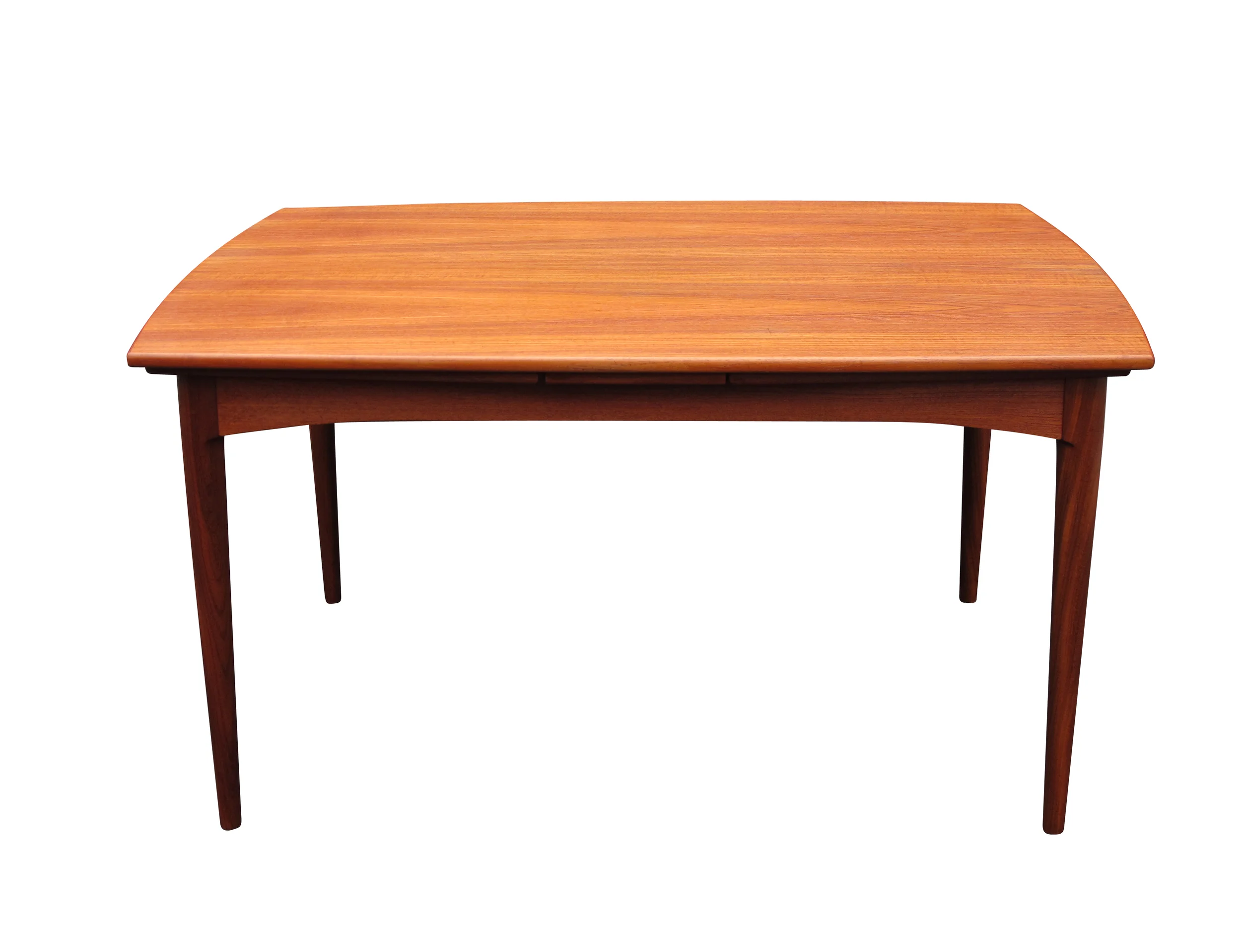 1950's Danish Draw Leaf Teak Dining Table 