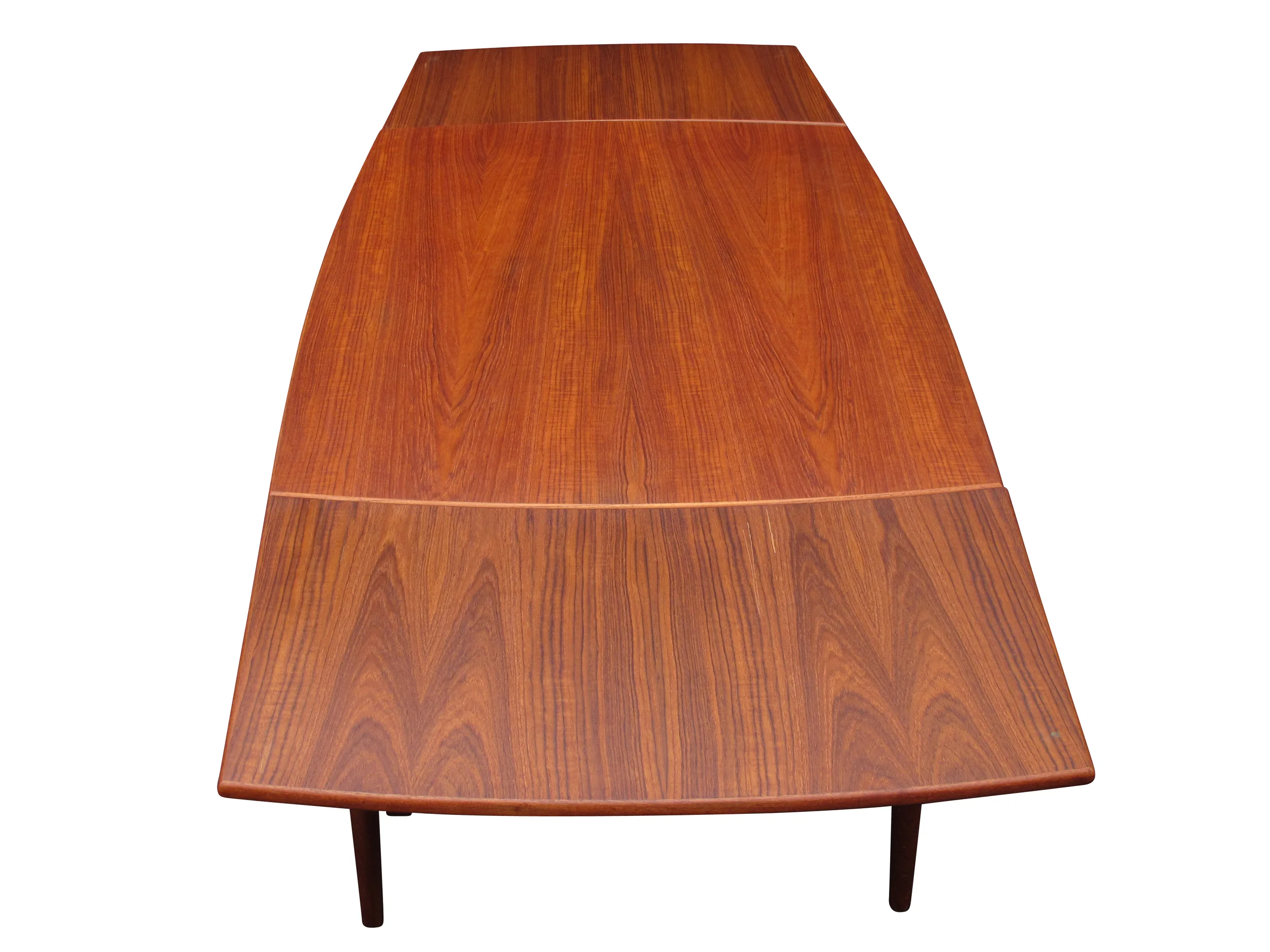 1950's Danish Draw Leaf Teak Dining Table  4