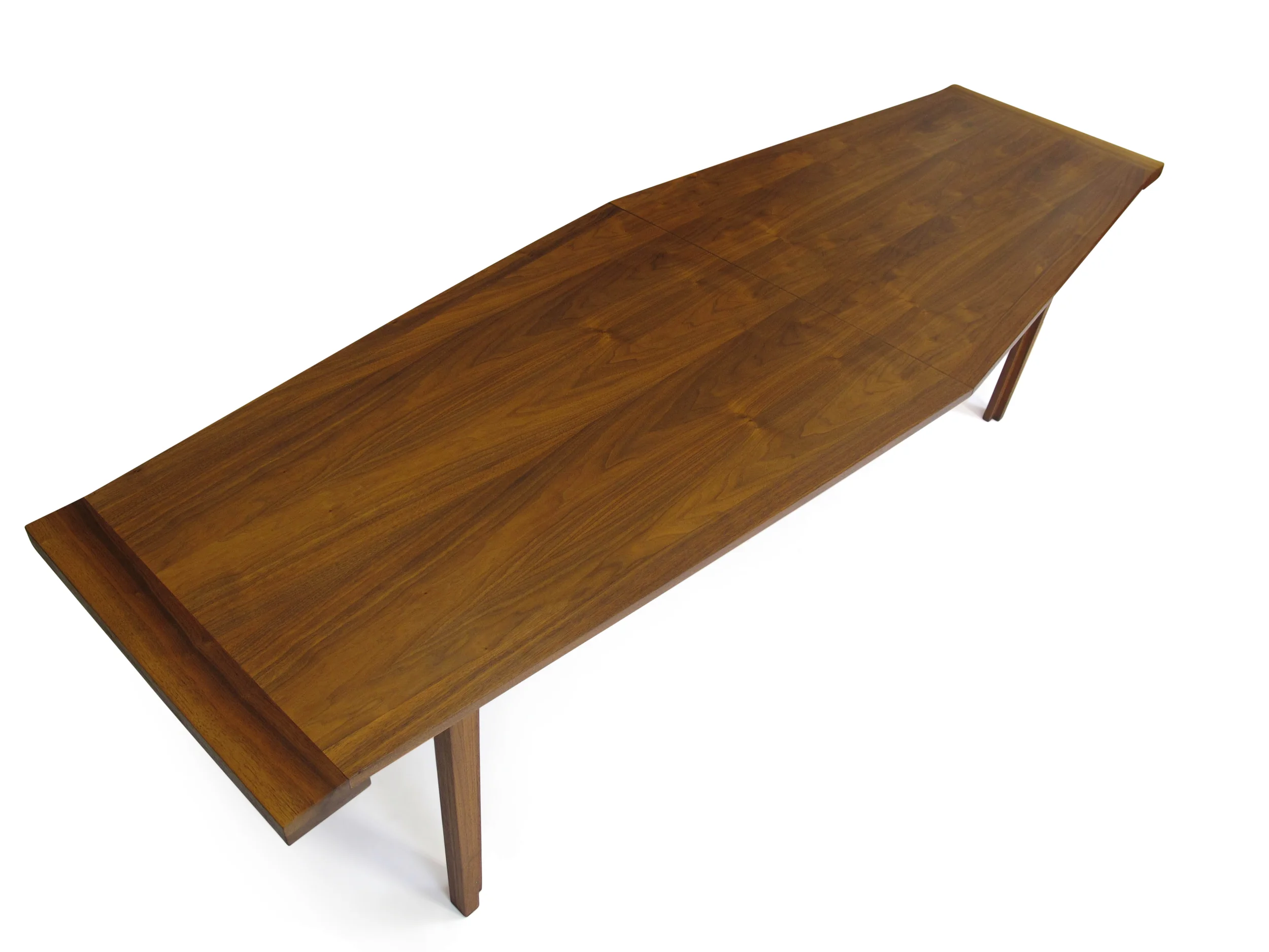 Walnut Long and Narrow Dining Table 