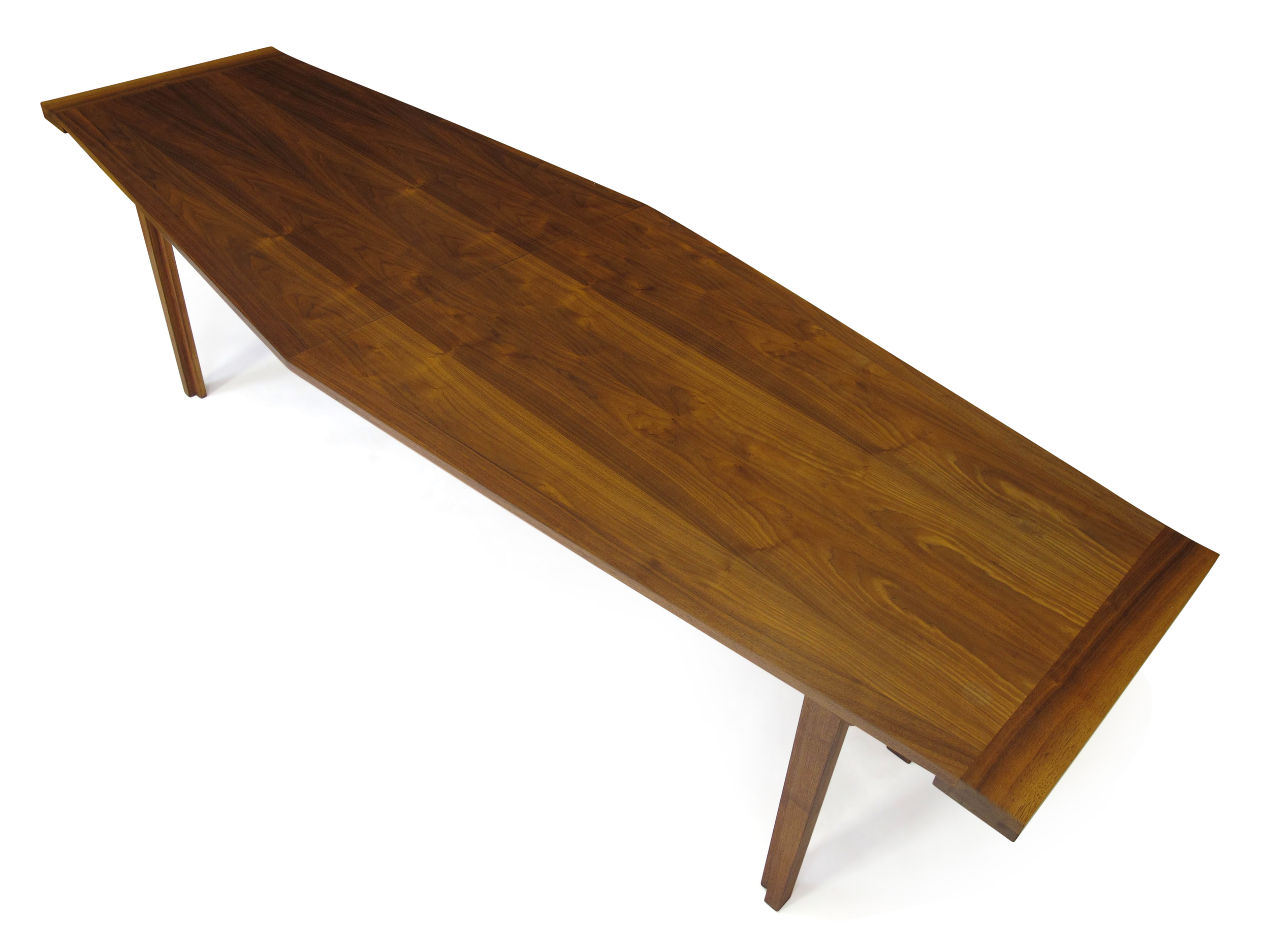 Walnut Long and Narrow Dining Table 2
