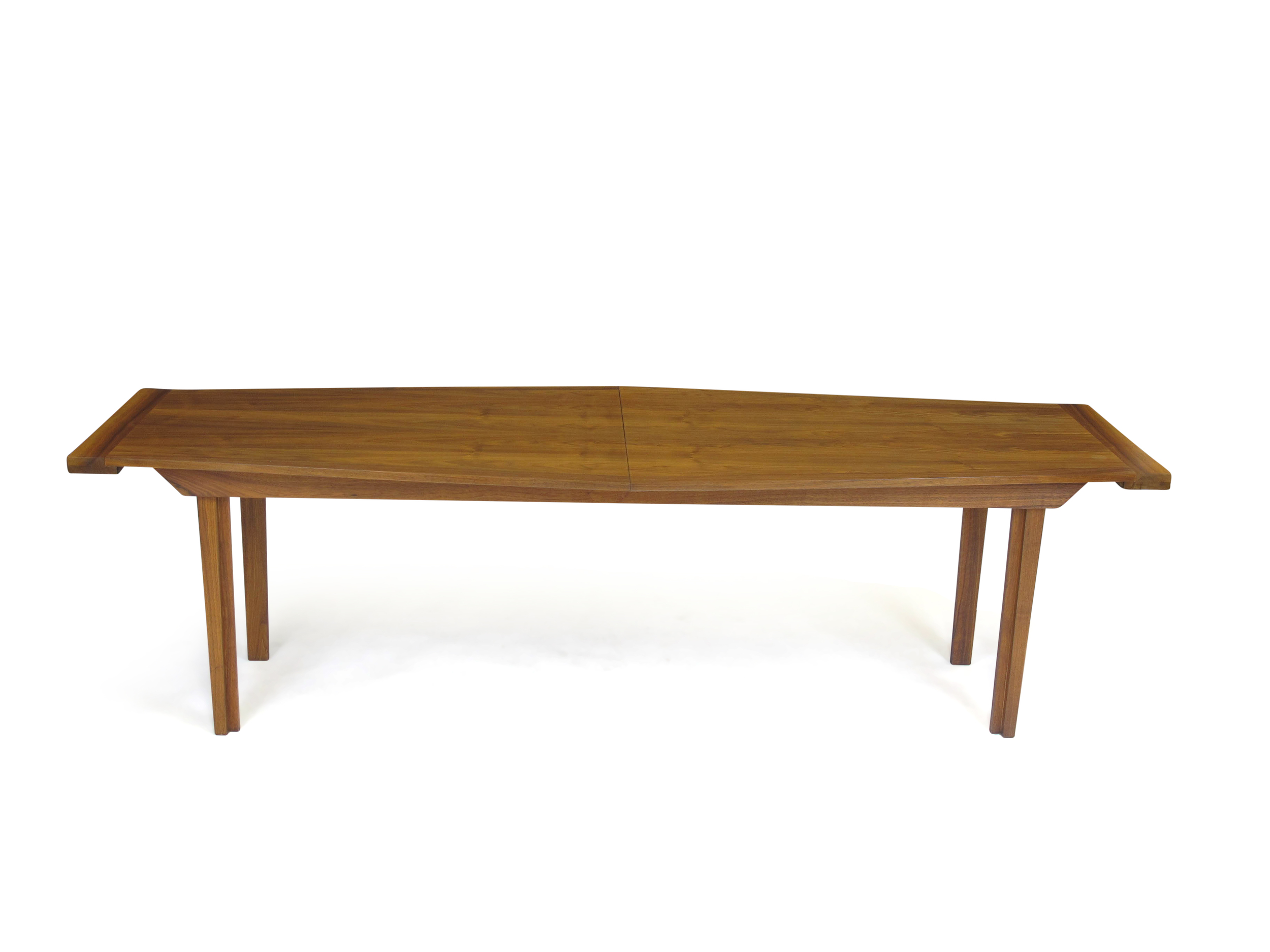 Walnut Long and Narrow Dining Table  3