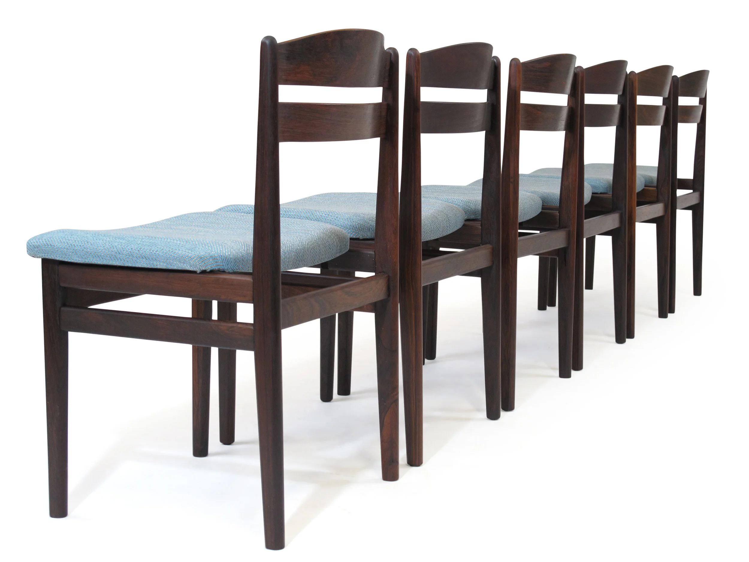 Eight Solid Rosewood Danish Dining Chairs 5