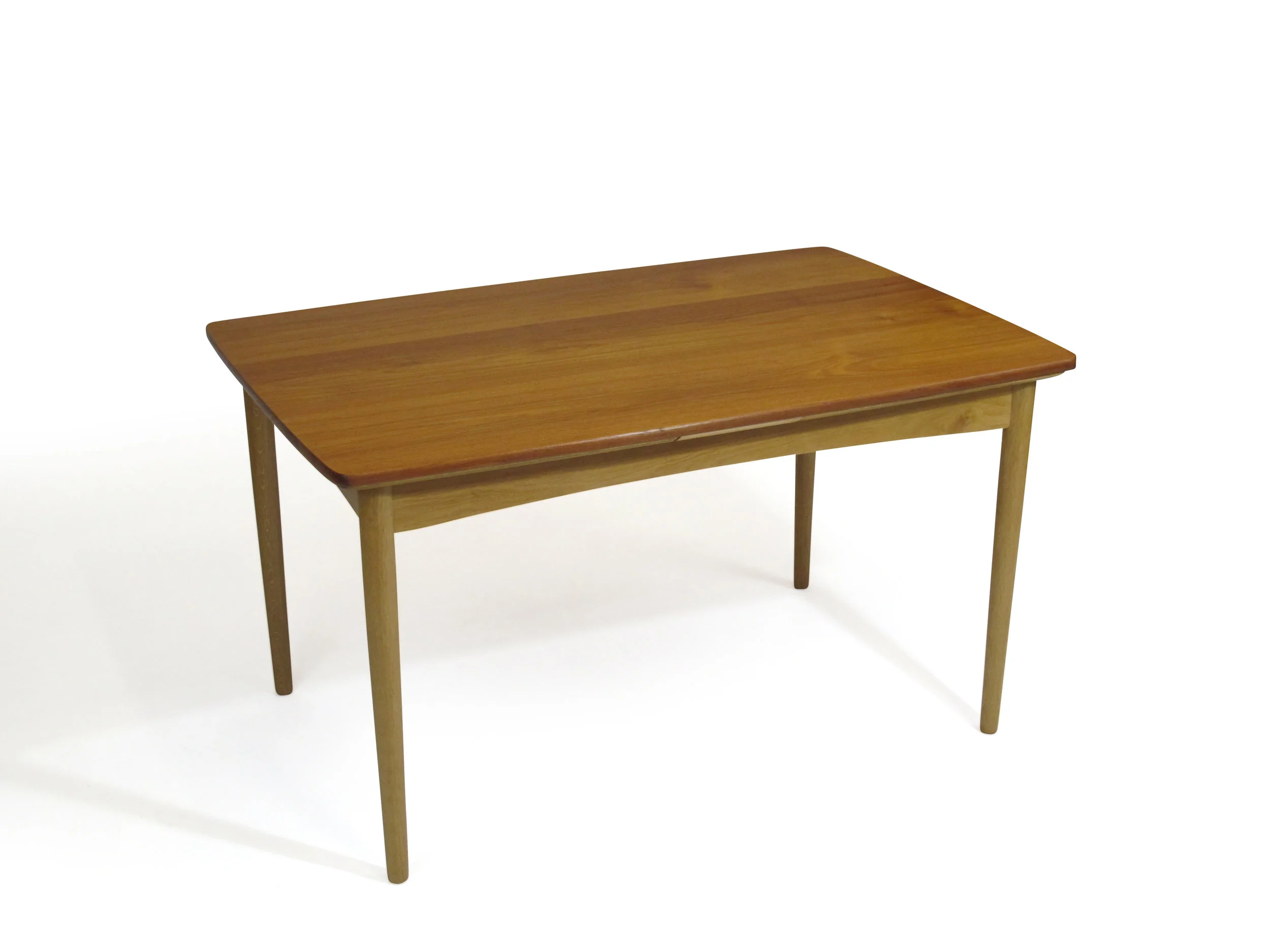 Mid-century Danish Teak Dining Table with Oak Legs
