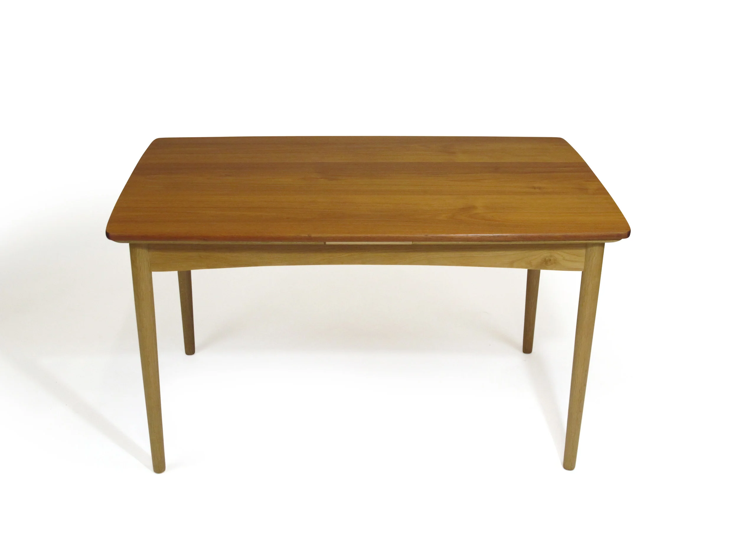 Mid-century Danish Teak Dining Table with Oak Legs 3