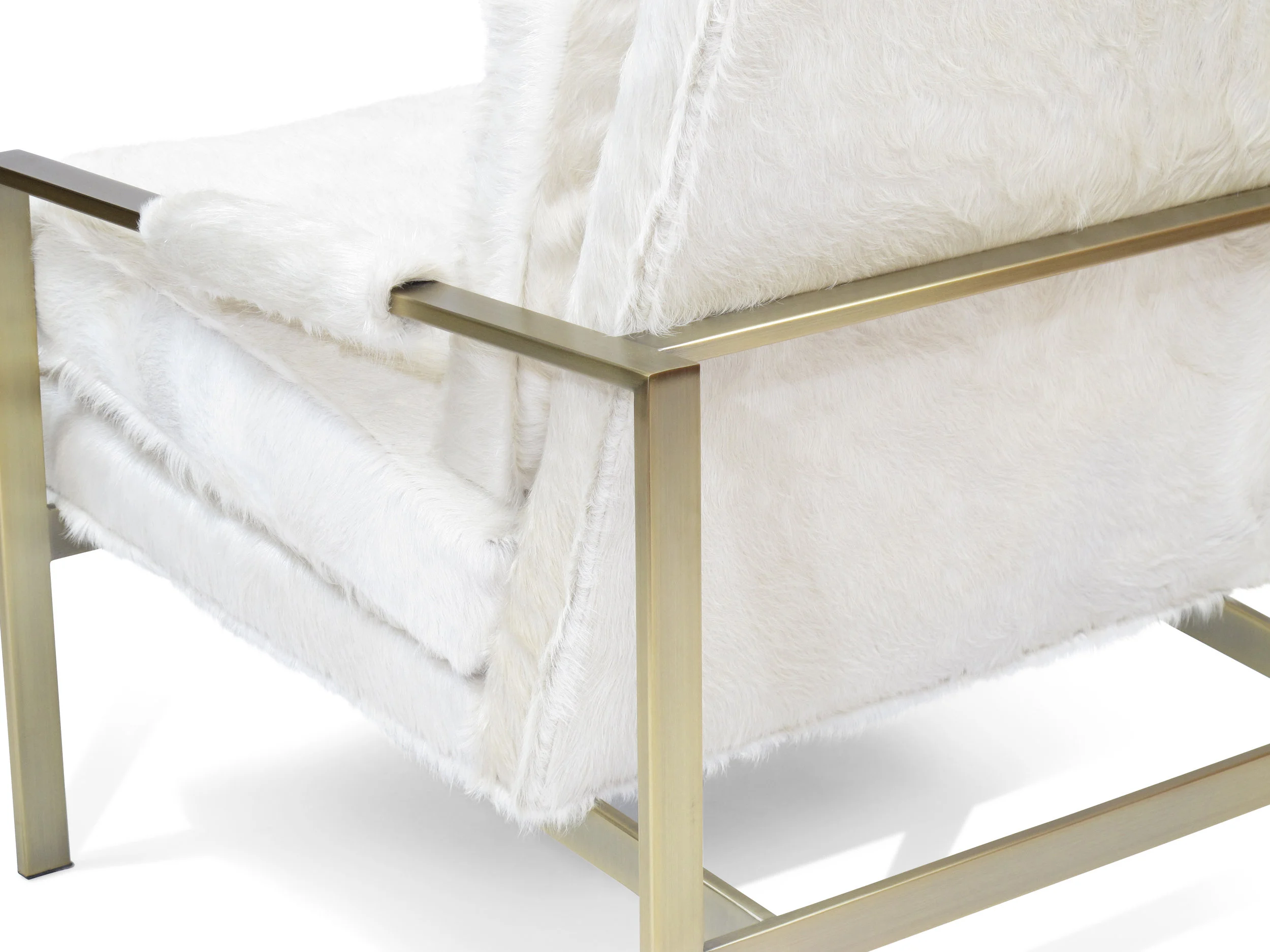 Milo Baughman for Thayer Coggin Lounge Chair in Cow Hide 6