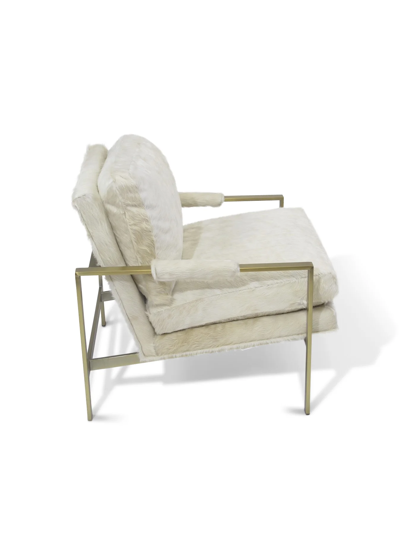 Milo Baughman for Thayer Coggin Lounge Chair in Cow Hide 8