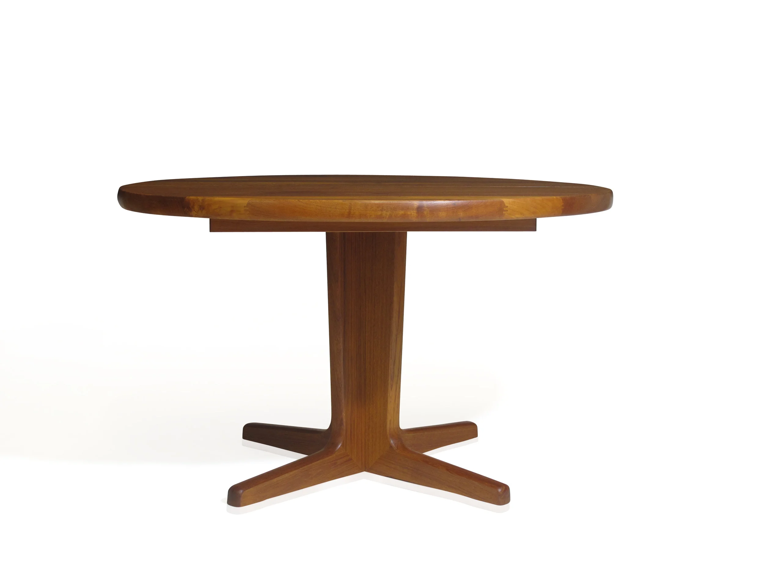 47" Soild Teak Dining Table with Two Leaves 6