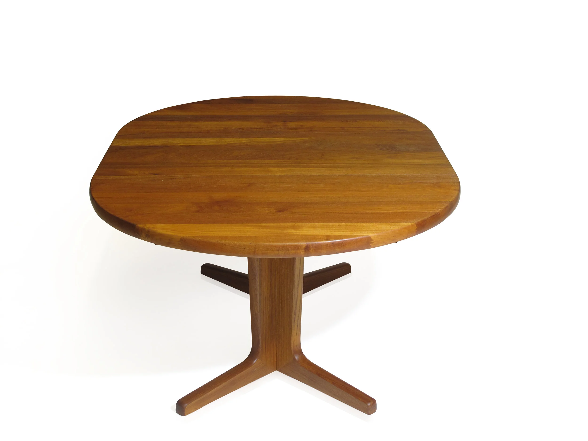 47" Soild Teak Dining Table with Two Leaves 7