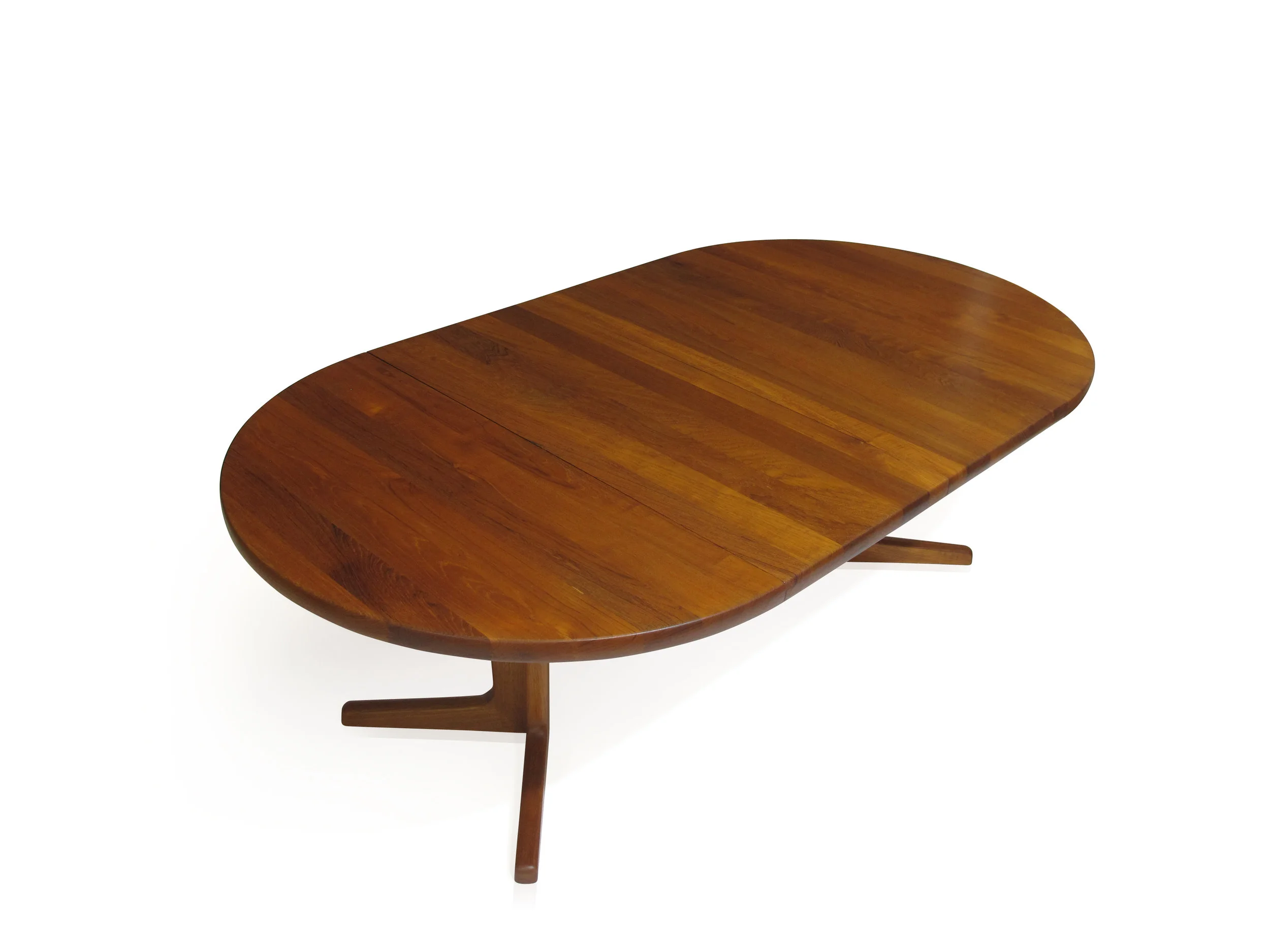 47" Soild Teak Dining Table with Two Leaves 11