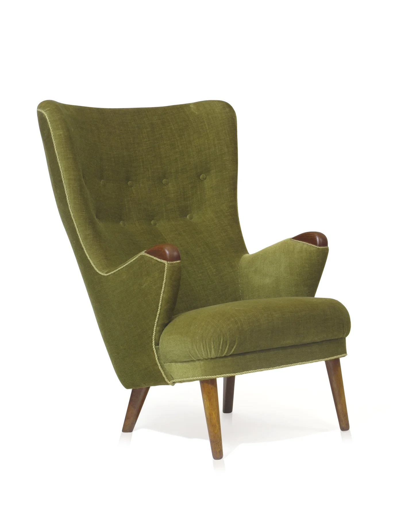 1950's Highback in Green Mohair Two More Available